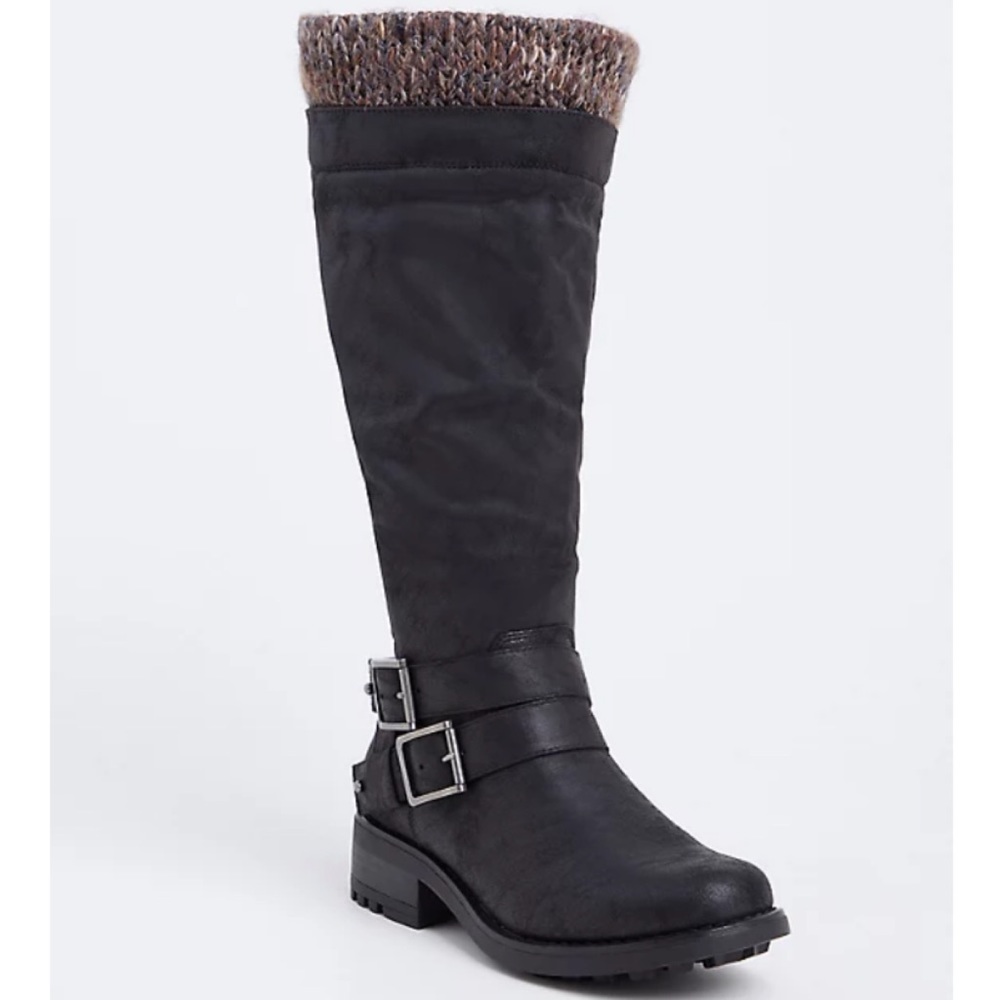 NWT TORRID Wide Width/Wide CALF Sweater Cuff Boots - Picture 1 of 16